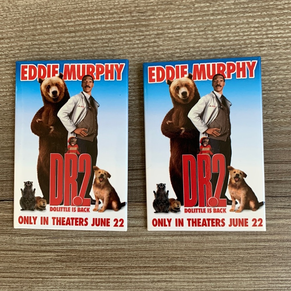 Dr 2 Dolittle Is Back Movie Pins 2001 Eddie Murphy Film Picture Promotional Pin